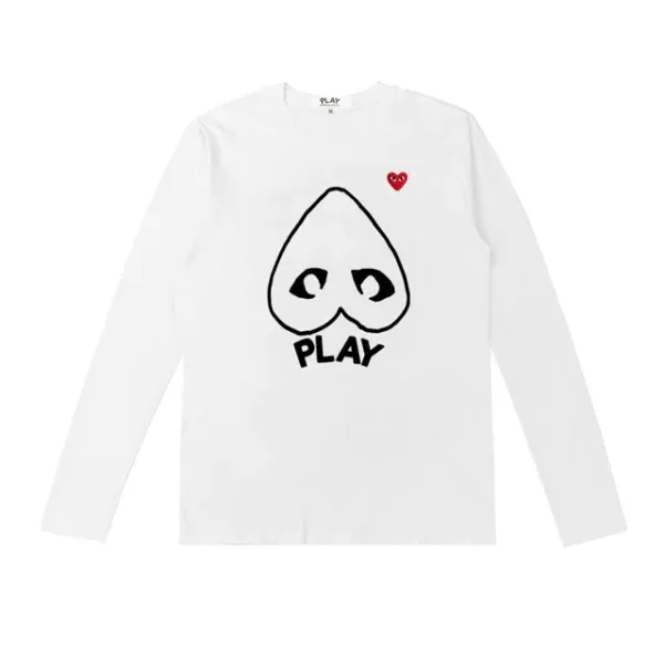 Cdg longsleeve white hotsell